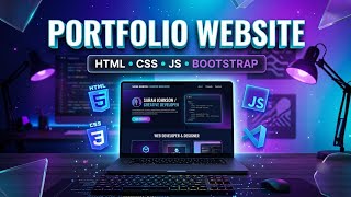 Responsive Personal Portfolio Website | HTML CSS JavaScript | Modern Portfolio Project