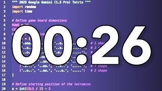coding a game with google gemini till the code is broken (2025)