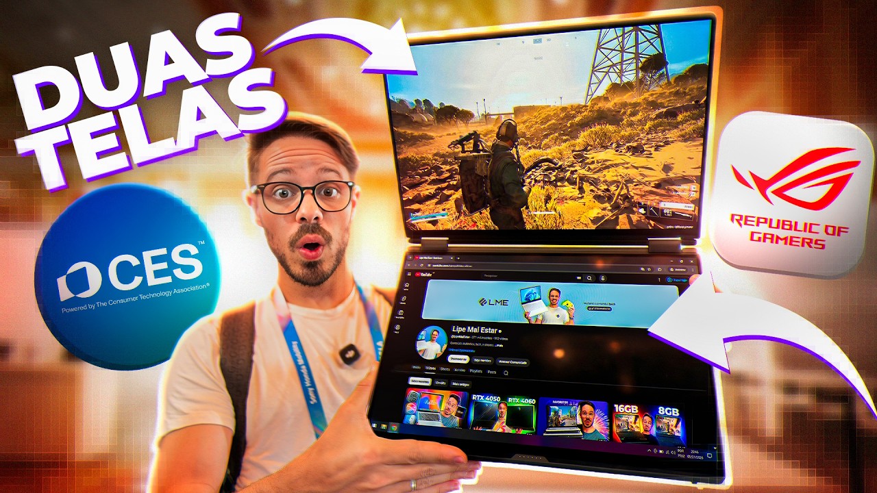 NOVO NOTEBOOK GAMER COM DUAS TELAS! e todos os Lançamentos ROG de 2026