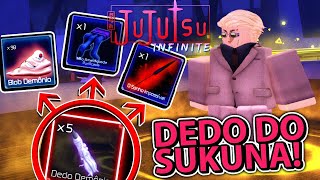COMO PEGAR E USAR DEDO DO SUKUNA PRA TER ITENS OP NO JUJUTSU INFINITE