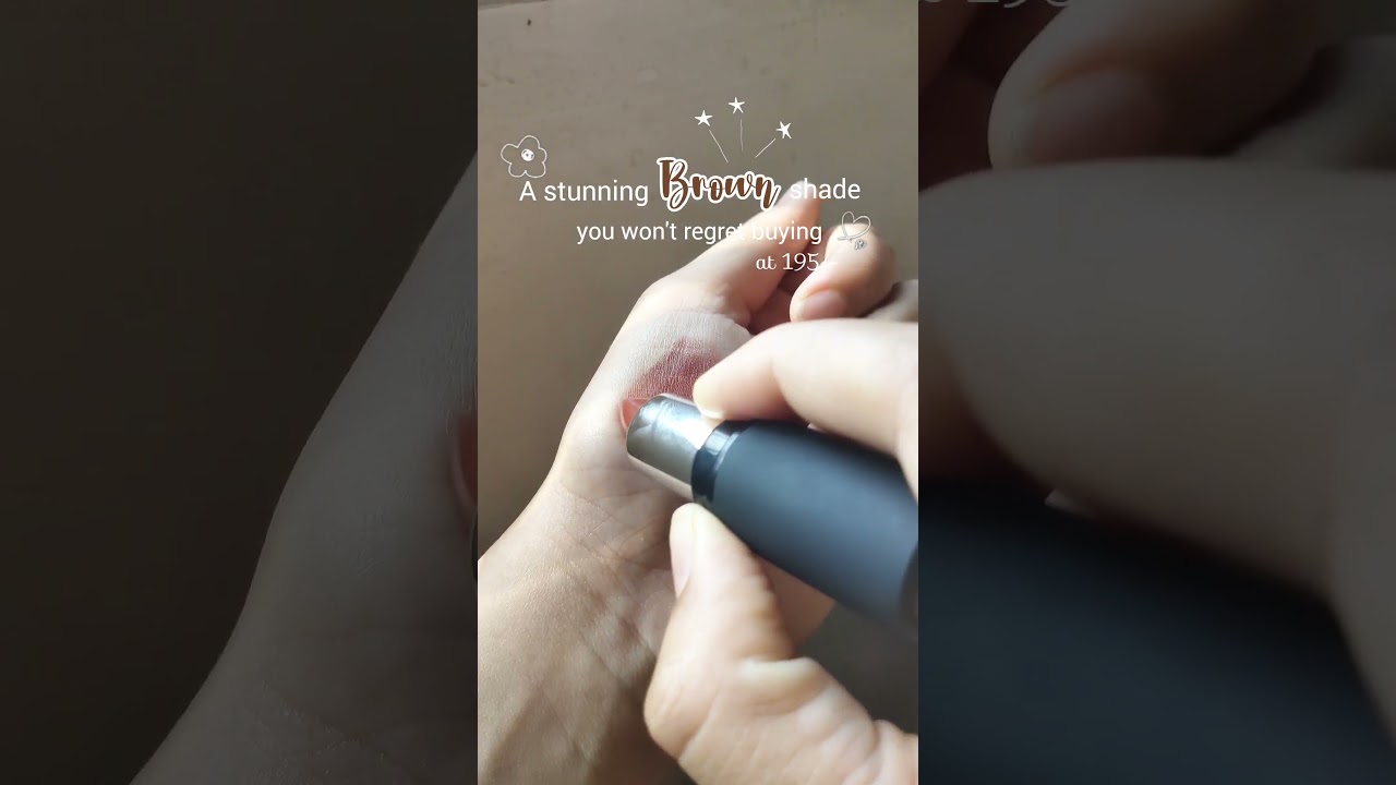 Swiss Beauty Pure Matte Lipstick 💄 | Cafe Mocha 