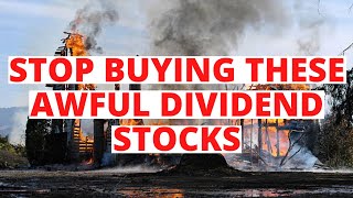 Stop Buying These Popular Dividend Stocks