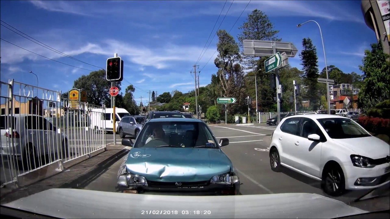 Rear End Crash - Dash Cam