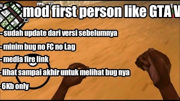 móds first person like GTA V (GTA SA android)