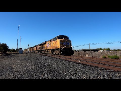 4K: Three Union Pacific Freight Trains on the UP's Valley Subdivision