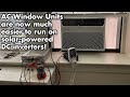 Solar Sunday Experiments 018: AC Window Units are now easier to run on Solar. DC Inverter with R-32!