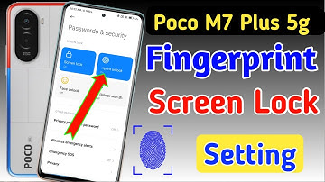 Poco m7 plus 5g fingerprint screen lock | fingerprint lock setting in Poco m7 plus 5g | pattern lock