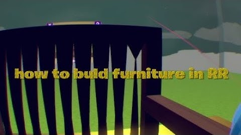 How to build furniture in rec room