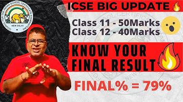 Spectacular Marking Scheme for Class 12  ISC 2021 Students | KNOW YOUR FINAL RESULT🔥