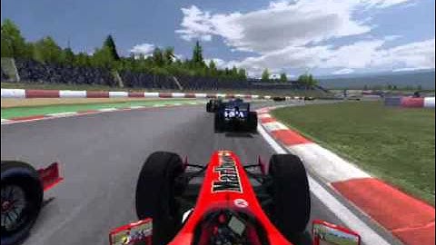 f1 rfactor 2005 crashes and overtakes part 2