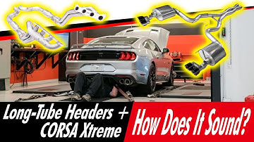 18+ Mustang + Headers + CORSA Xtreme Exhaust Sound | Start-Up, Revs, Wide-Open Throttle