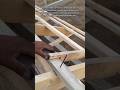 The Master’s Secret: Fast &amp; Precise Roof Battening! 🏠🔨 #shortsfeed #carpentry #satisfying#hack