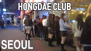 [4K] Seoul Hongdae night walk- Hongdae club street night walking