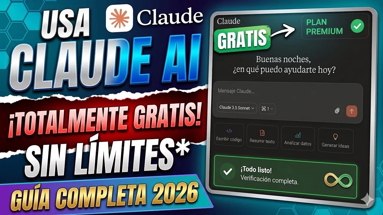 COMO USAR la VERSION GRATUITA de CLAUDE IA sin LIMITES - YouTube