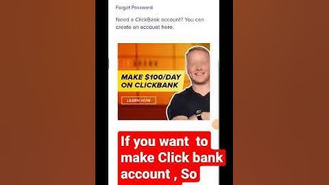देख लो Clickbank account बना लिया how to make clickbank account in indiaclick bank accoun #shorts