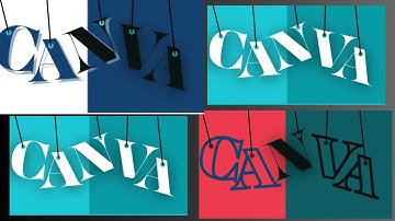 How To Create a Stunning Hanging Text Effect in Canva - Easy Tutorial