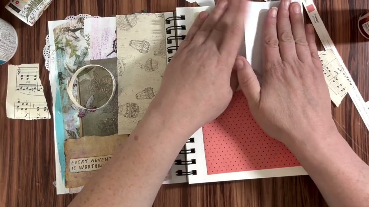 Sweet summer scrapbook page /junk journal inspiration