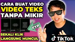 CARA BUAT VIDEO TEXT TERCEPAT TANPA MIKIR KATA-KATA✅ BISA UNTUK TIKTOK, YOUTUBE SHORT, REELS ✅ screenshot 2