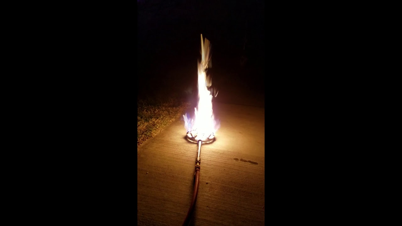 Fire!!! Awesome Propane Burner for Brewing Beer Crazy BTUs! YouTube
