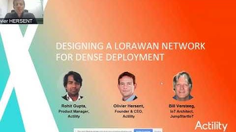 Designing LoRaWAN for dense IoT deployments webinar