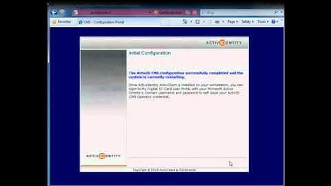 ActivIdentity CMS Appliance Deployment
