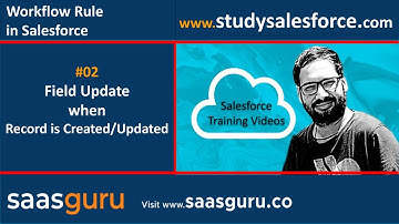 02 Field update when Record is Created or Updated using workflow rule | Salesforce Training Videos