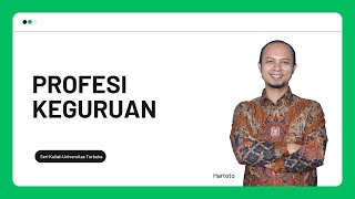 Pengantar MK Profesi Keguruan - UT