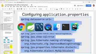 0012000 intro to jpa, create schema, create sts project, application properties