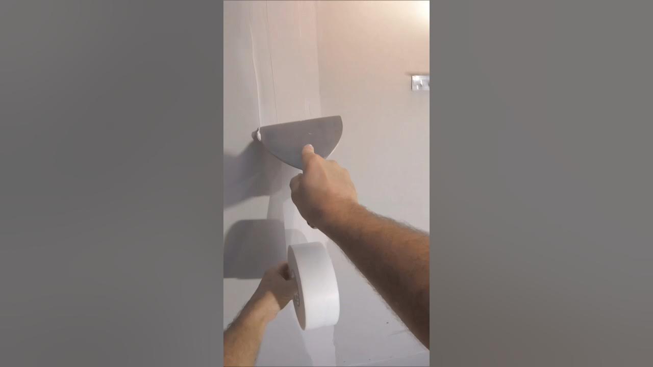 Taping A Drywall Ceiling Joint With FibaFuse And 6” Drywall Taping