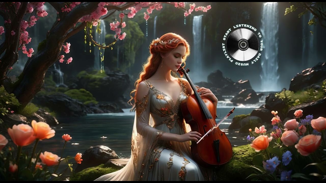 [10 Hours] 봄의 여신이자 명계의 주인, 페르세포네의 이중주 | 슬프지만 아름다운 첼로 & 하프 힐링 음악