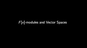F[x]-modules
