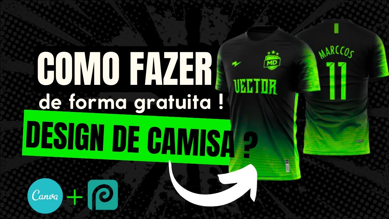 Como Fazer design de camisa no canva gratuito + photopea ? #canva #project #photoshop 