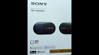 Sony WF-1000XM3 Wireless Noise Canceling Stereo Headset