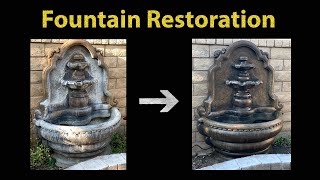 Fountain Restoration with Stain and Sealer