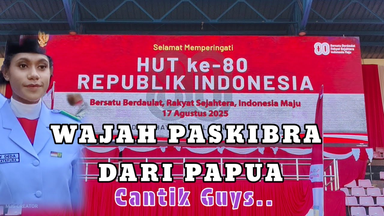 UPACARA HUT RI KE-80 DARI PAPUA JAYAPURA, MINGGU, 17 AGUSTUS 2025.