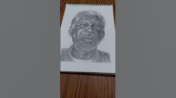 new realistic sketch of morgan freeman 😍 #art #colure #drawing #sketch #artist #morganfreeman