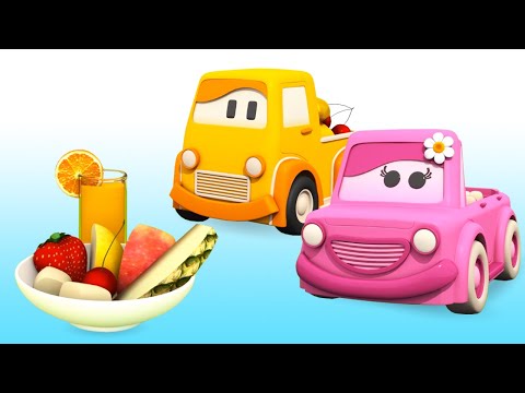 Умными машинками. Фрукты и ягоды для малышей. Мультики про машинки для самых маленьких