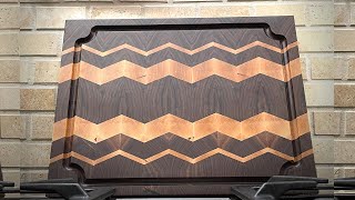 Chevron End Grain Cutting Board  |  Great DIY Kitchen Project