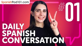 learn how to use the verb that means &quot;to have&quot; to show existence | Daily Spanish Conversations #01