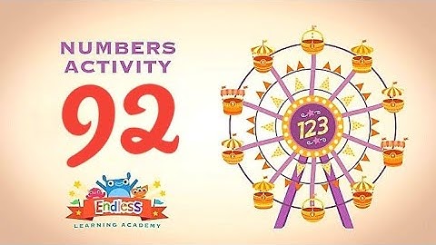 Endless Number Video 92: Fun Math Activities For Kids | Counting