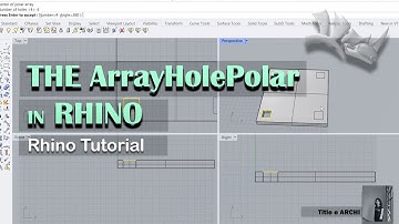 Rhino Tutorial/ The ArrayHolePolar Command in Rhino by @TitleeMehzabeen