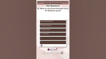 20. Oracle Cloud Platform Application Integration Questions | 1Z0-1042 Questions Dump | OIC question