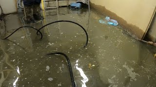Unblocking A Flooded Basement! Whirlpool!