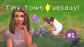 ⏳ a midlife crisis already?!?! ⏳ | Tiny Town Tuesdays! | Ep 1| Purple | Sims 4