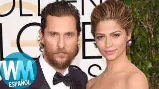 ¡Top 10 Famosos de Hollywood Casados con LATINAS!