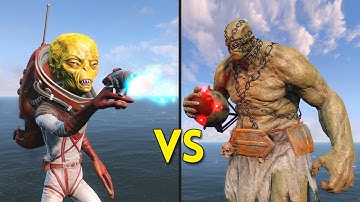 Fallout 4 - 250 Aliens VS 25 Suiciders - Battles #4