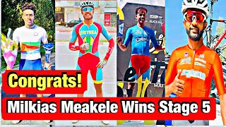 Congrats! Milkias Meakele Wins Stage 5 Of Tour D’Algeria#eritreancycling#bini #eritreannews