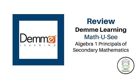 Review Demme Learning Math-U-See NEW Algebra 1