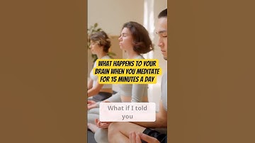 #BrainHealth #Meditation – What Happens to Your Brain When You Meditate for 15 Minutes a Day 🧠✨