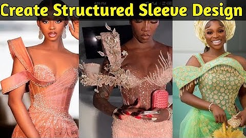 How to Make Structured Sleeve Design with Boning and Peplum Stay | Structural Sleeve with HairStay